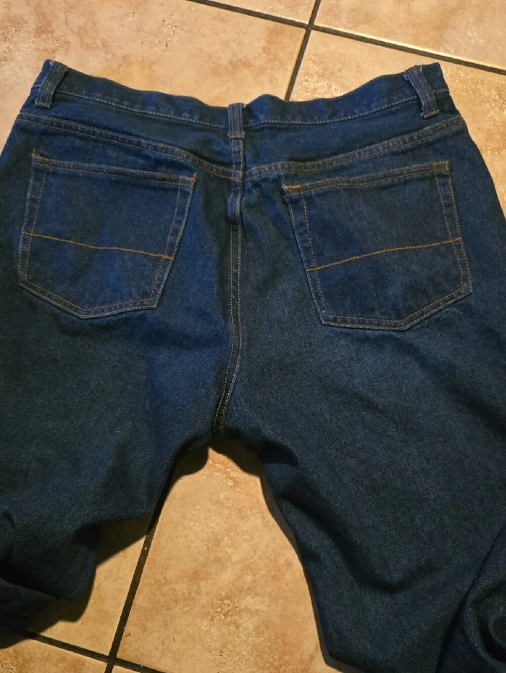 Faded Glory Men's Dark Blue Relaxed Fit Jeans 36 X 29